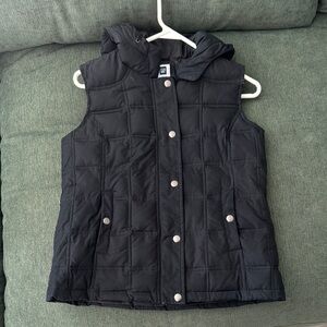 GAP Black Quilted Vest